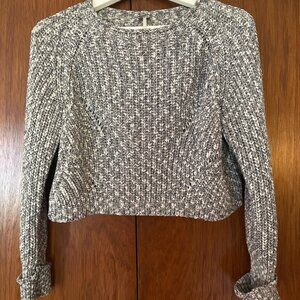 Free People Chunky Knit Crop Top Size Small